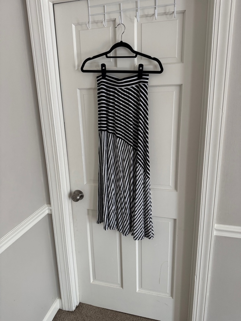 INC International Concepts Black & White Striped Skirt
